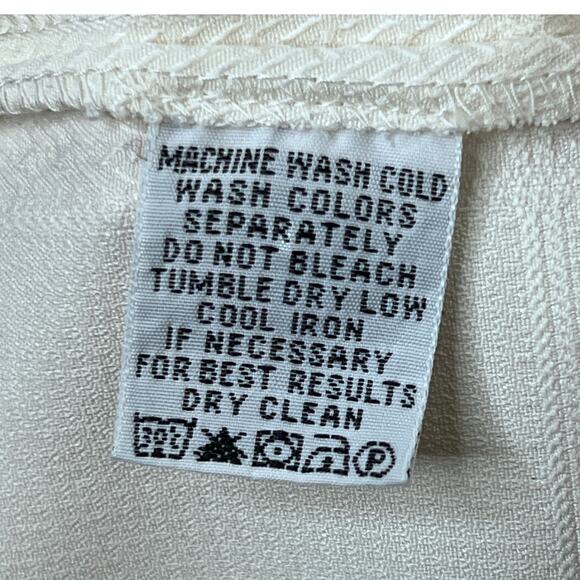 Tommy Bahama Palm Leaf Silk Shirt Mens XL Cream Button Up Short Sleeve Hawaiian - Picture 9 of 12